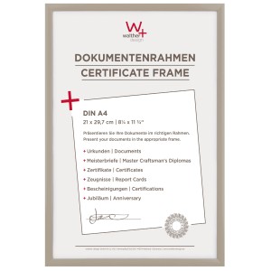 Grauer Kunststoff Bilderrahmen 21x29,7 cm von walther design, New Lifestyle.