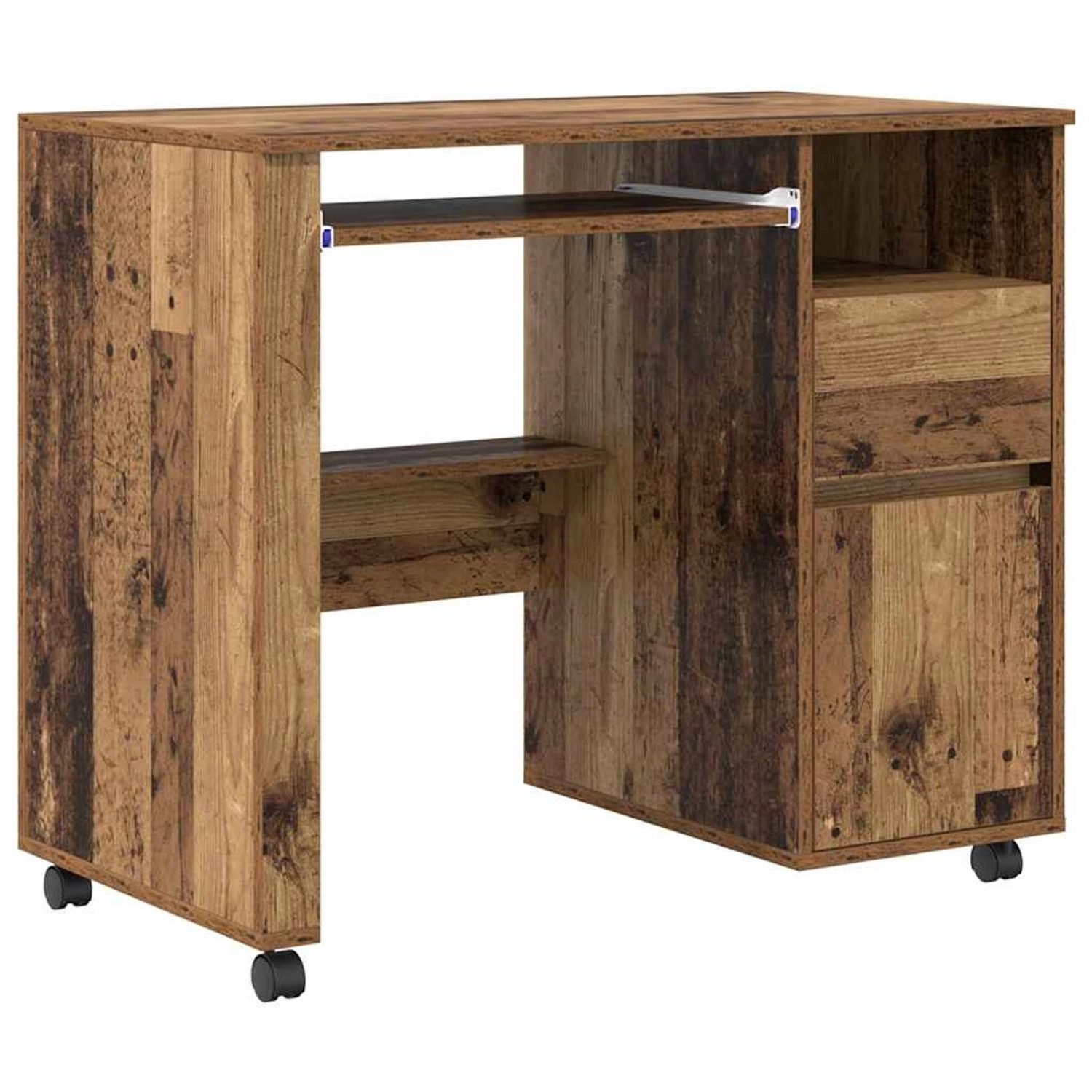 vidaXL Tisch mit Rollen Mit Rad Altholz 91 x 50 x 77 cm Holzwerkstoff 86953 günstig online kaufen