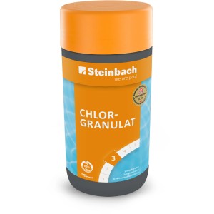 Steinbach Chlorgranulat, 1 kg, zur Desinfektion von Pools.