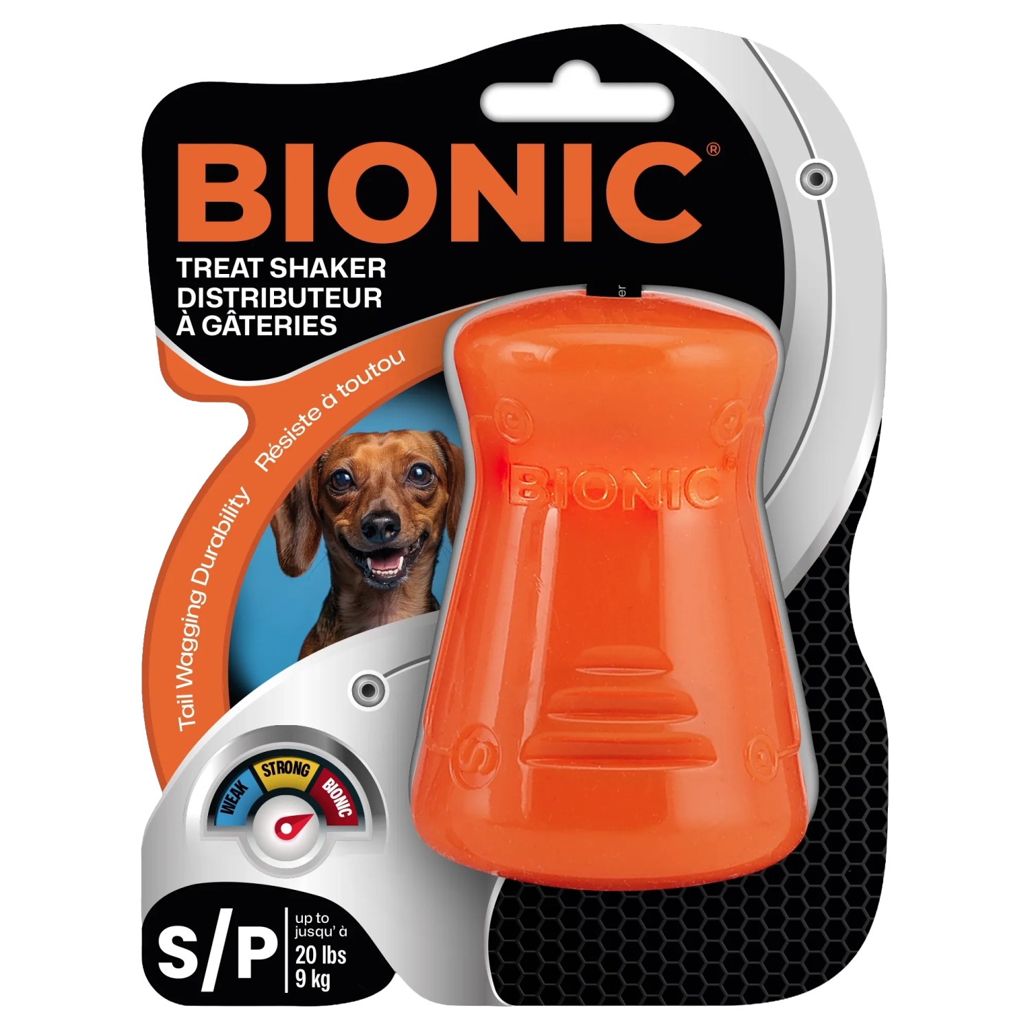 Bionic Hundespielzeug Treat Shaker S Orange
