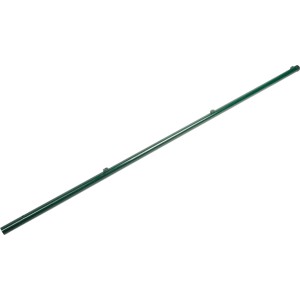 Grüner Zaunpfahl, Ø 34 mm, 1500 mm lang, aus Stahl für Maschendrahtzaun.