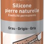 Graues OBI Naturstein-Silikon in Kartusche, geeignet für Marmor und Naturstein.