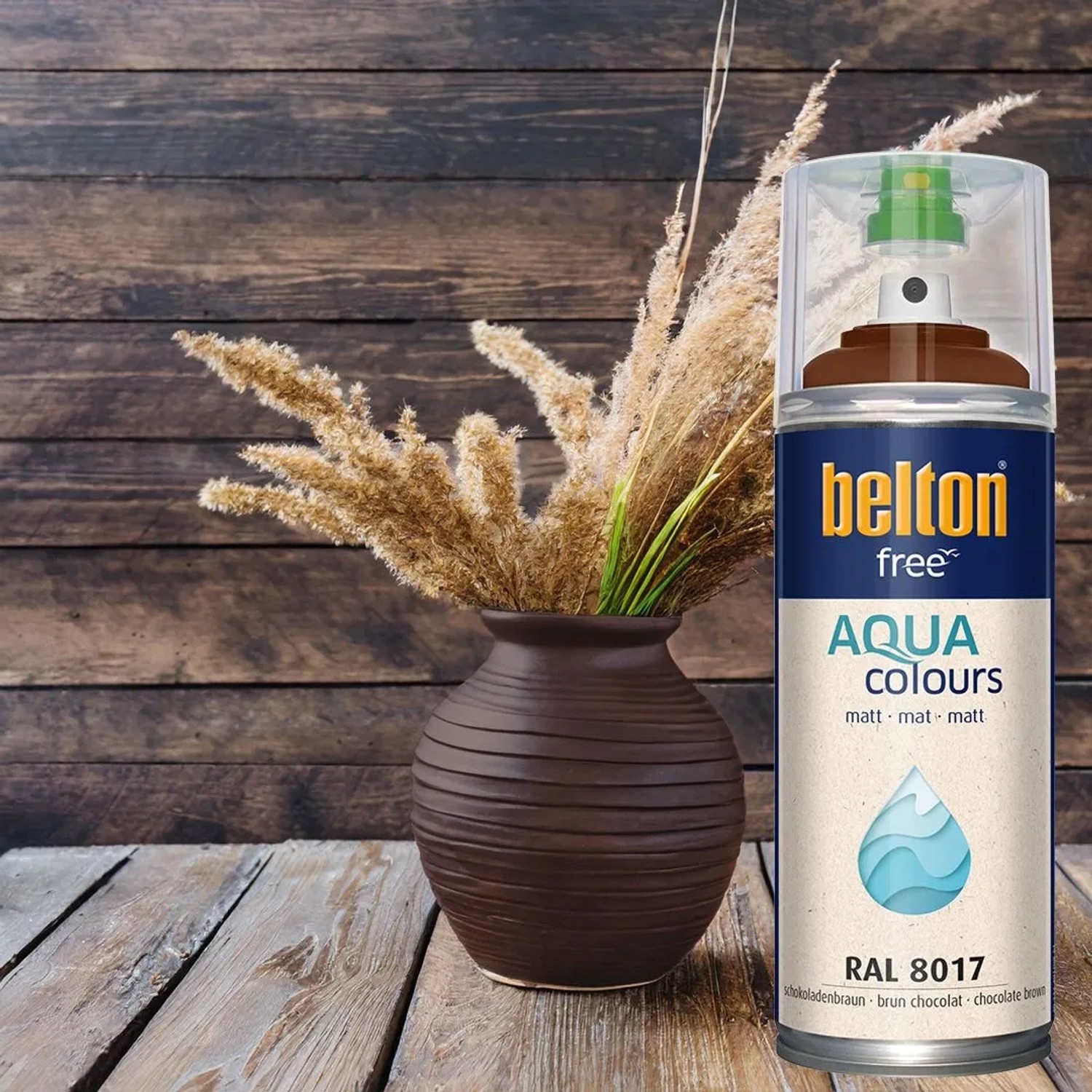 Belton Free AQUAcolours Buntlack RAL 8017 Schokobraun matt 400 ml_2