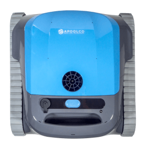 Apoolco Akku Poolroboter Apex #1 zur Wand- und Bodenreinigung, blau-grau.