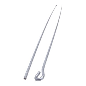 Protektor Abhängedraht, 500mm, Stahl, silber, mit Öse (Ø6mm) zur Deckenabhängung.