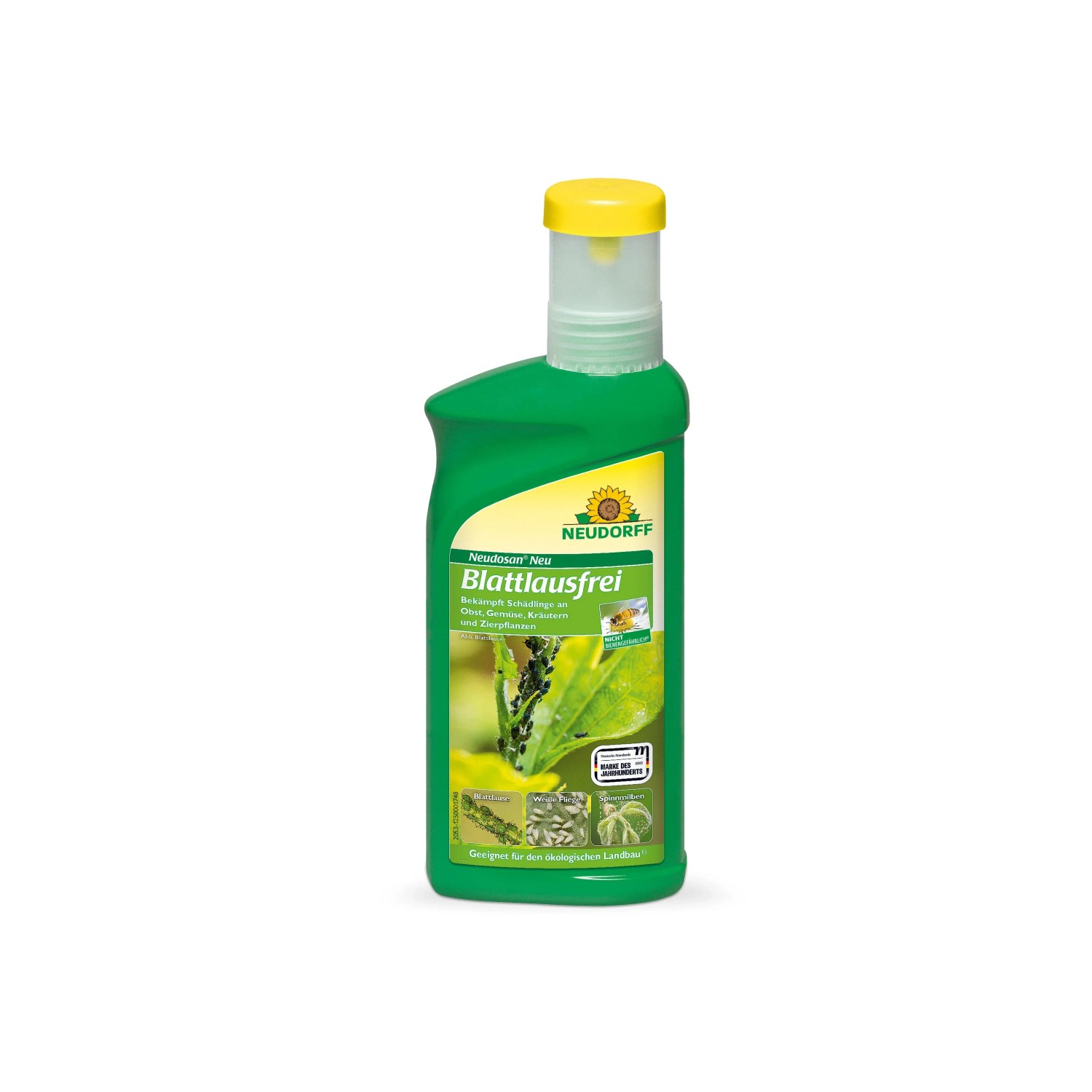 Neudorff Insektenspray Neudosan Neu Blattlausfrei 500 ml Konzentrat, 0.5 l, Bekämpft Blattläuse, Weiße Fliegen und Spinnmilben an Obst, Gemüse, Kräutern und Zierpflanzen