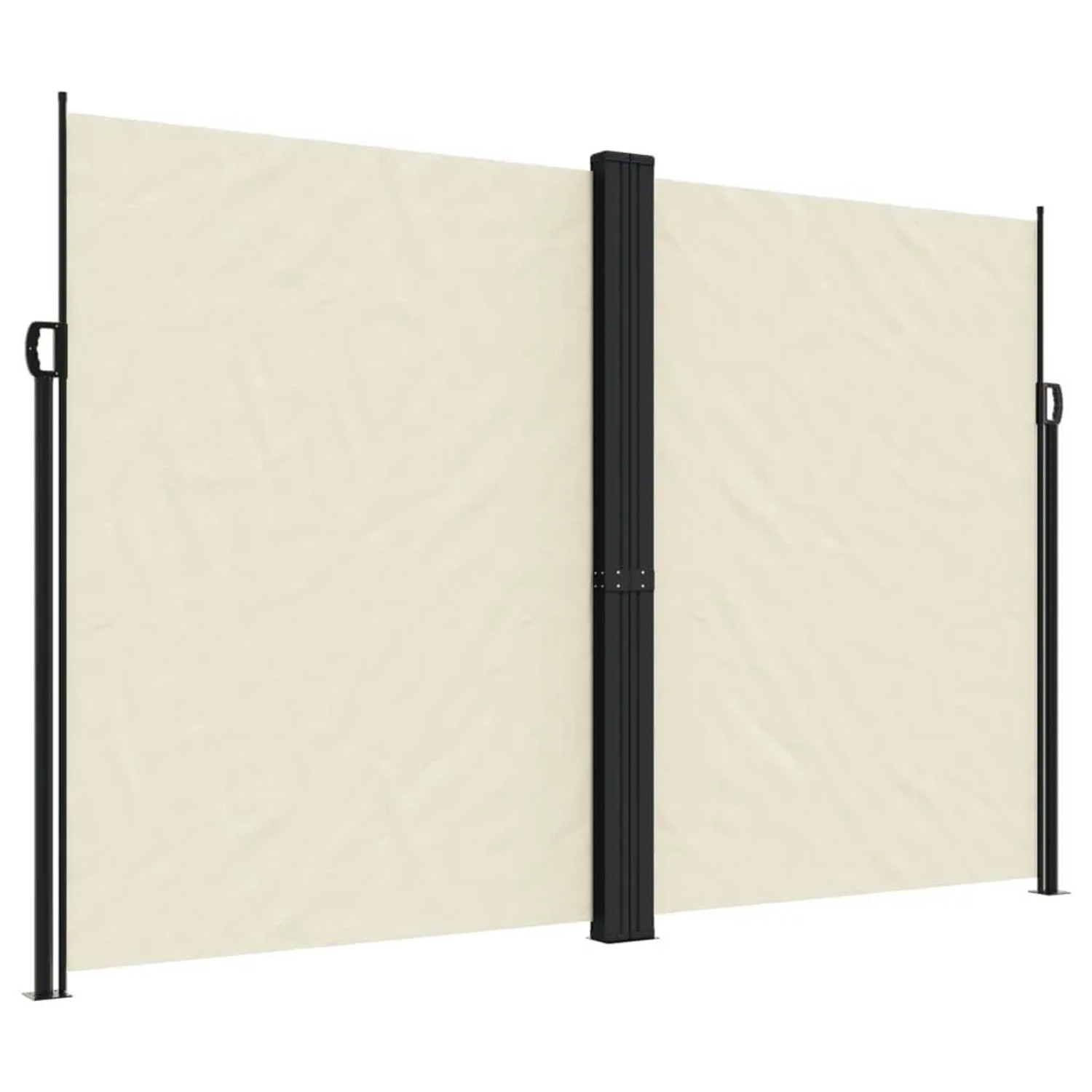 vidaXL Seitenmarkise Ausziehbar Creme  220x1200 cm 4004865