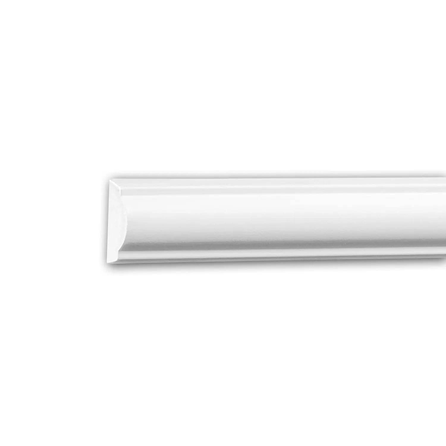 PROFHOME 151378F Flexible Wand- und Friesleiste Stuckleiste Zierleiste 2 m 200 cm x 0,9 cm x 2,1 cm Weiß