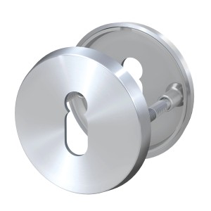 Basi Buntbart Rosettenpaar ZBR 3110 aus Edelstahl für Innentüren.