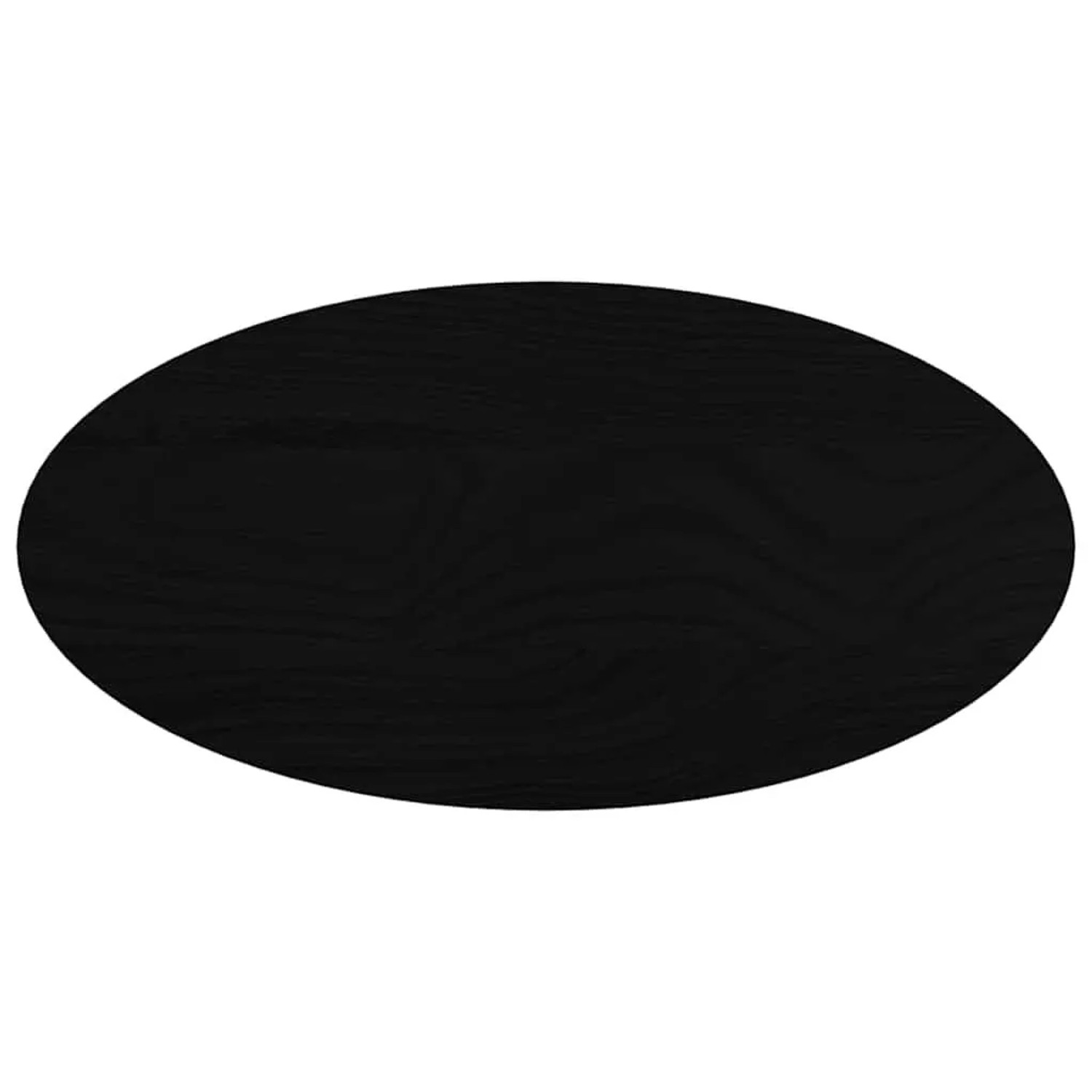 vidaXL Tischplatte Dunkelbraun 80x40x2 cm Massivholz Eiche Oval 4009053