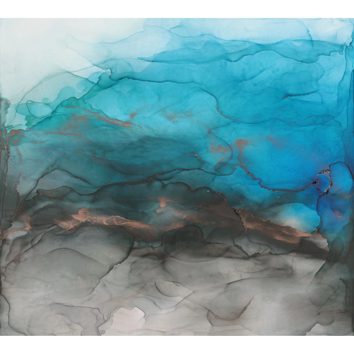 Erismann Fototapete Guido Maria Kretschmer Liquid Blau 3,0m x 2,7m