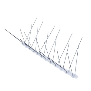 Daprona Taubenabwehr, 10er Set, 33,5cm, vierreihig, Stahl, grau. Tierschreck für Dach und Balkon.