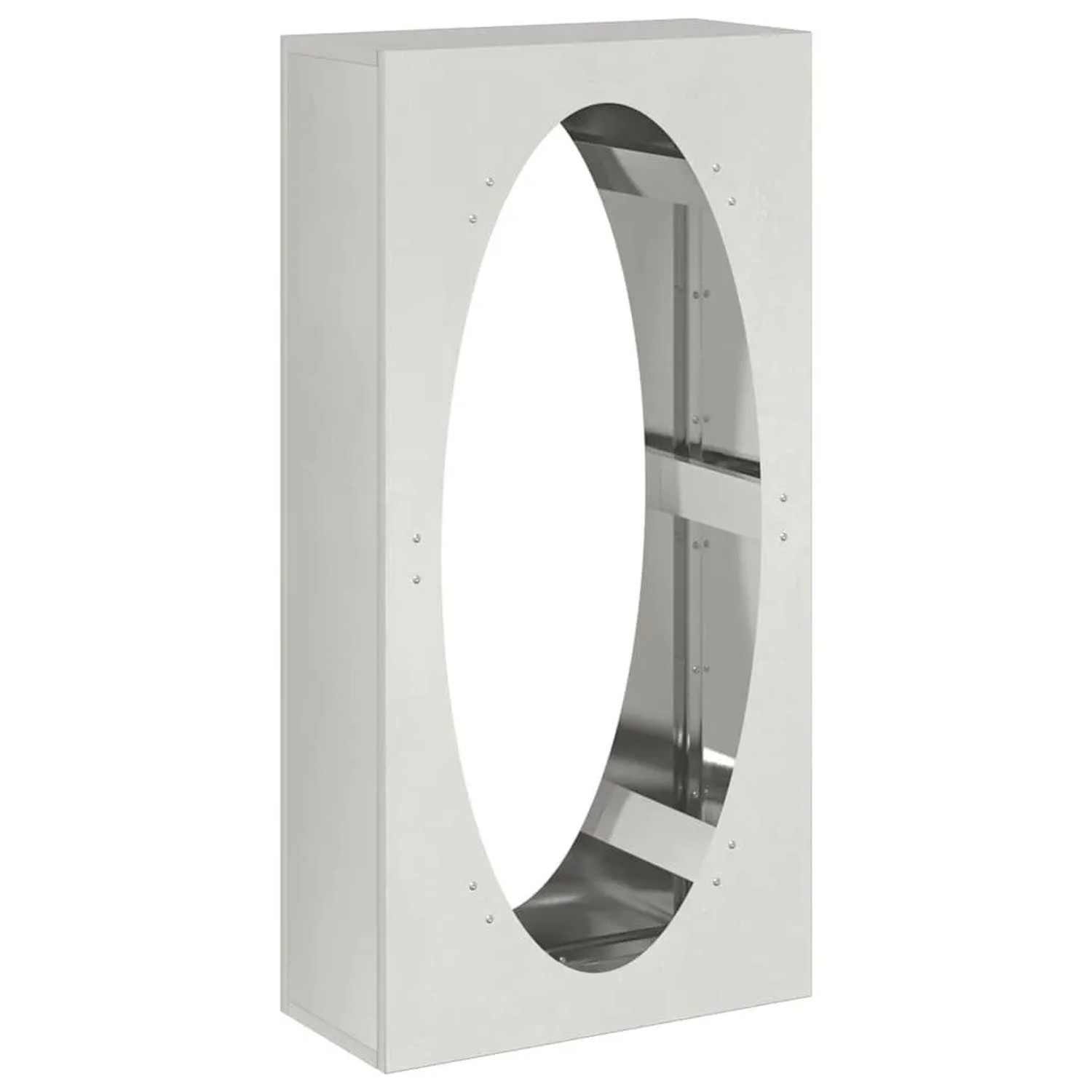 vidaXL Brennholzregal 50x23x100 cm Edelstahl 864185