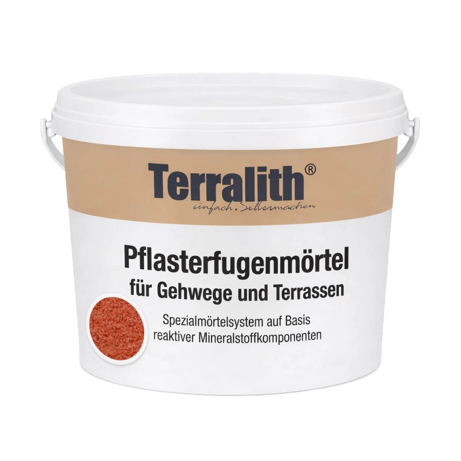 Terralith Drän Pflasterfugenmörtel Ziegelrot