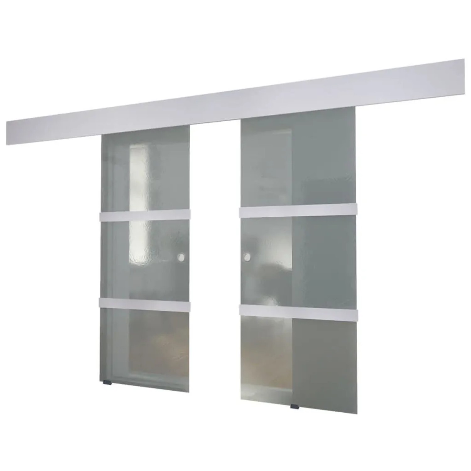 vidaXL Doppelschiebetür Glas 273735