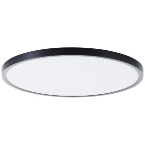 Schwarze/weiße LED-Deckenleuchte Lotti RGB+CCT, Ø 50cm, smarte Leuchte.