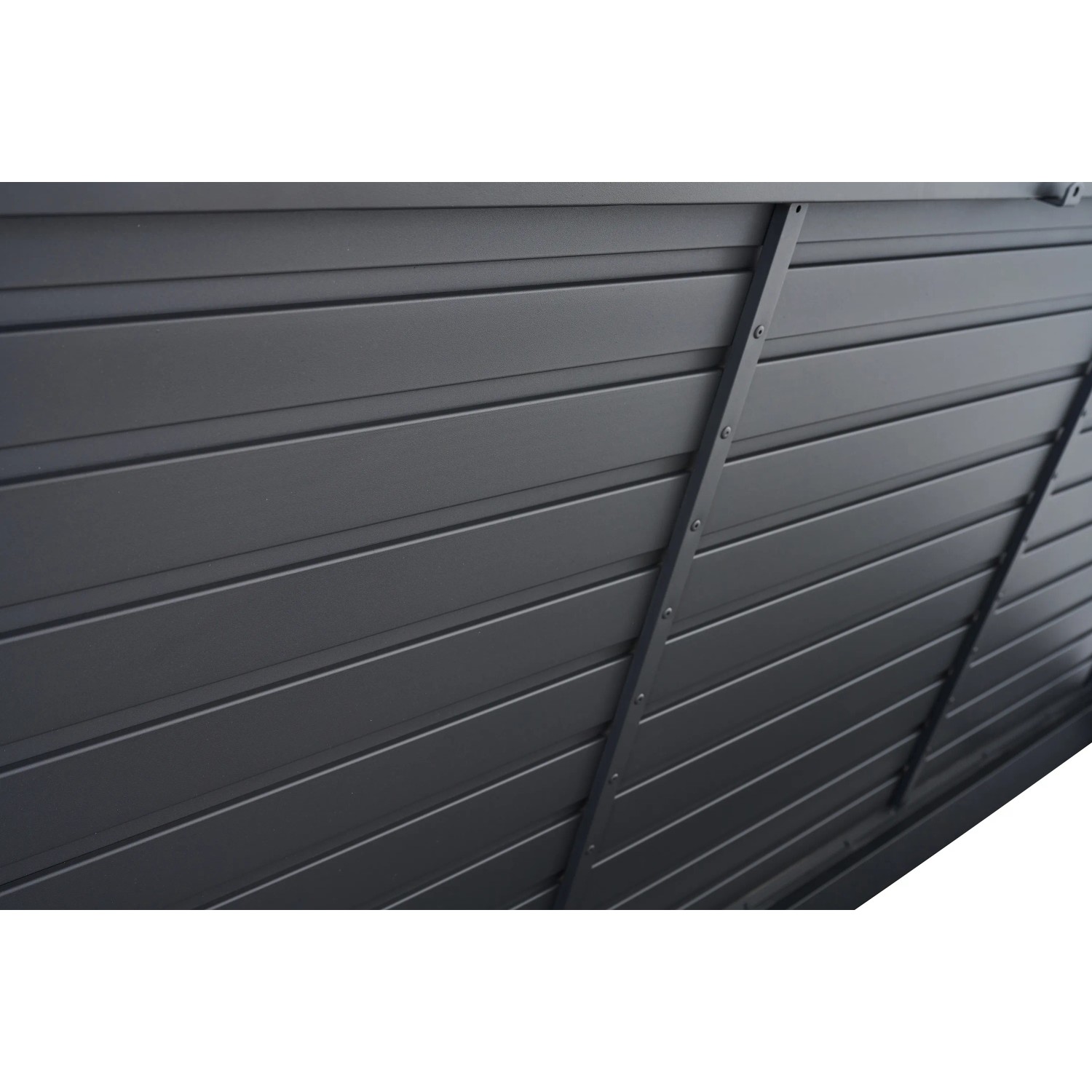 Detailansicht: Dunkelgraue Siena Garden Kissenbox Sabano, Aufbewahrungsbox für Gartenkissen.