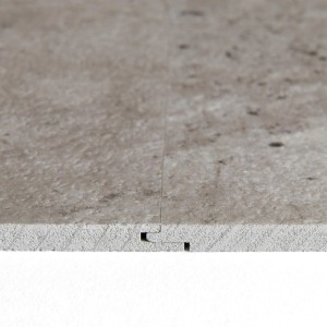 Grosfillex GX Wall+ Dekor-Paneel in Grau-Beton Optik mit Nut- und Feder-System.
