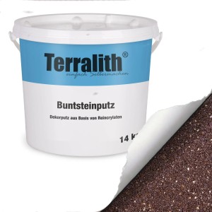 Terralith Buntsteinputz Mosaikputz 1mm 14 kg BSP1077 Gold Braun