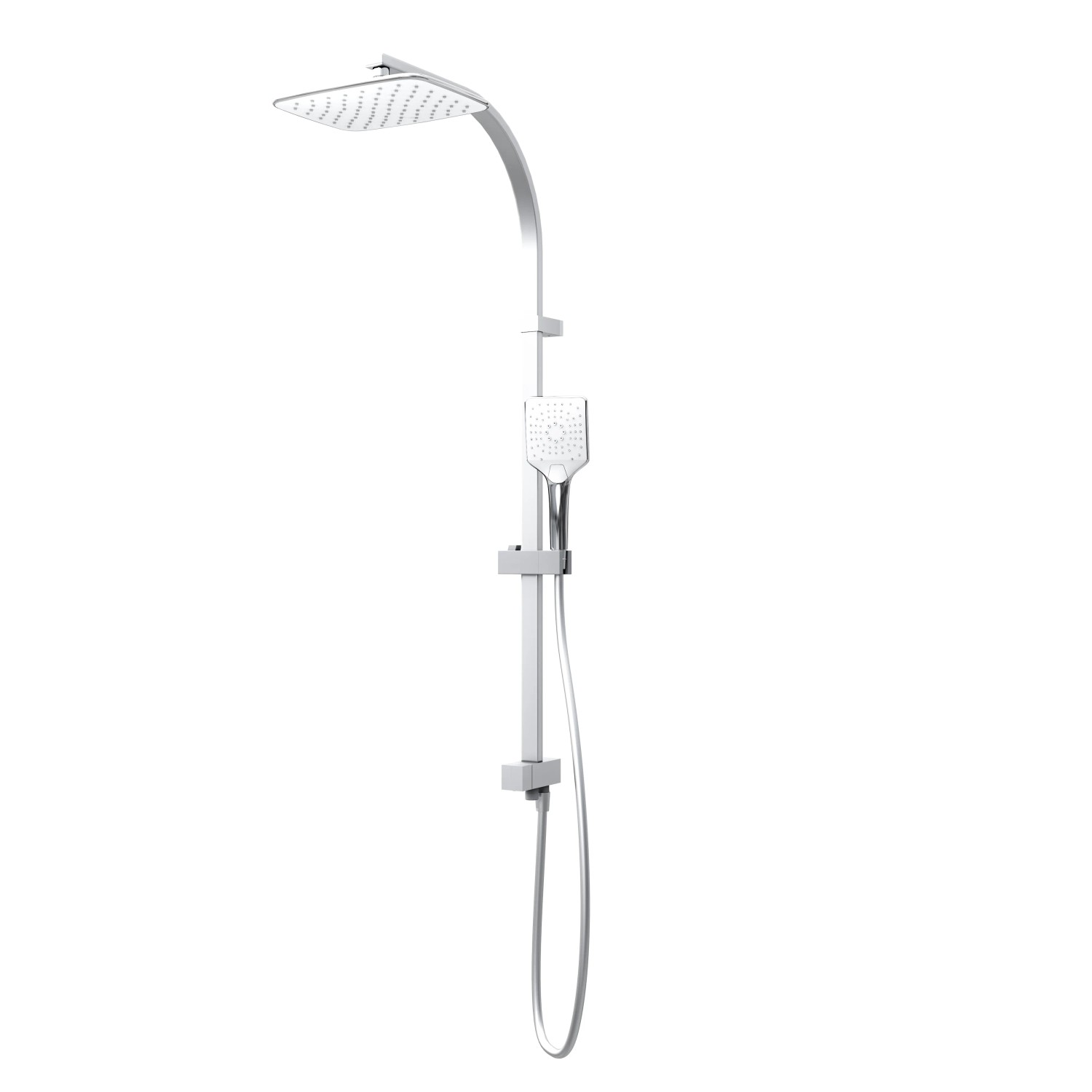 Schulte Duschsäule White Style, Höhe 148,4 cm, 2 Strahlart(en), Regendusche, mit Umsteller