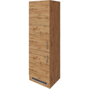 Held Möbel Kühl-Gefrierschrankumbau Sorrento in Wotaneiche, 2 Türen, Metallgriffe.