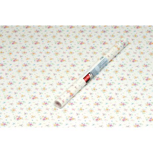 d-c-fix Klebefolie Sunflor, 45x200cm, weiße Dekorfolie mit Blumenmuster.