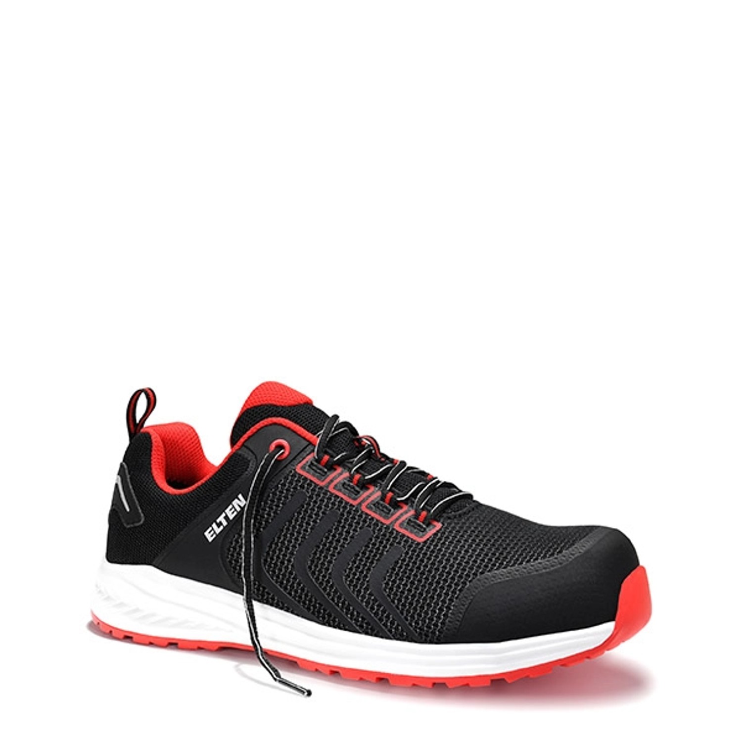 Elten Sicherheitshalbschuh Livas Black-Red Low Esd S1P Gr. 45
