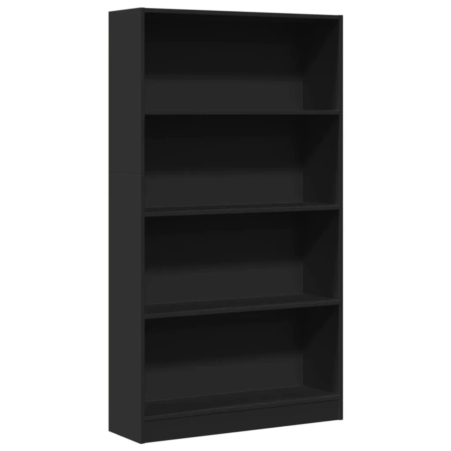 vidaXL Bücherregal Schwarz 80x24x143 cm Holzwerkstoff 857845 günstig online kaufen