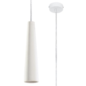 Weiße Keramik Hängeleuchte Electra von Sollux Lighting für moderne Räume.