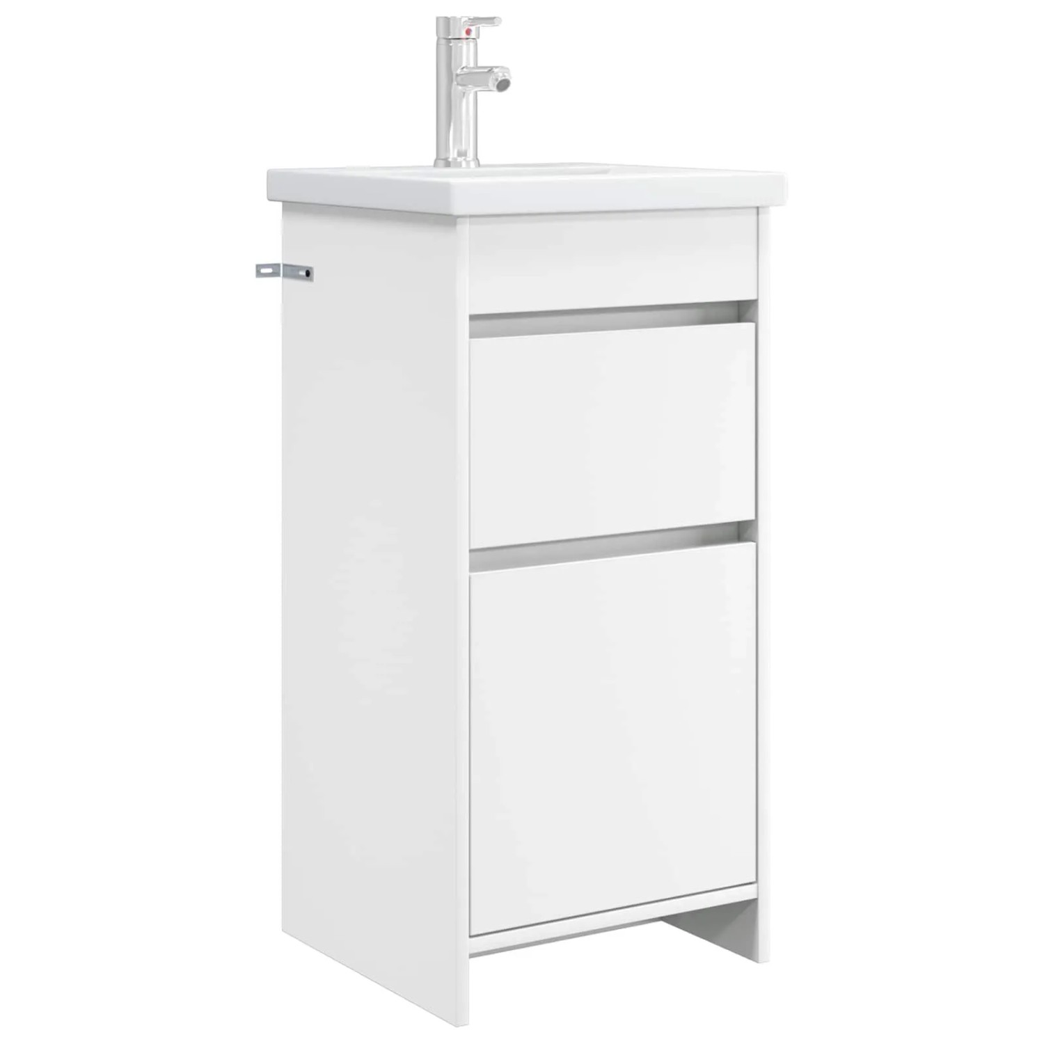 vidaXL Badezimmerschrank mit Waschbecken Weiß 42 x 40 x 84,5 cm 890720