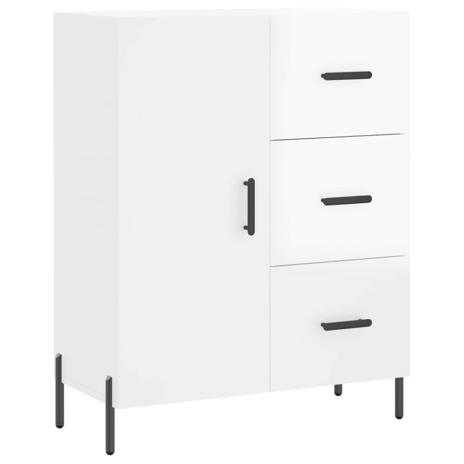 vidaXL Sideboard Hochglanz-Weiß 69,5x34x90 cm Holzwerkstoff 827926 günstig online kaufen