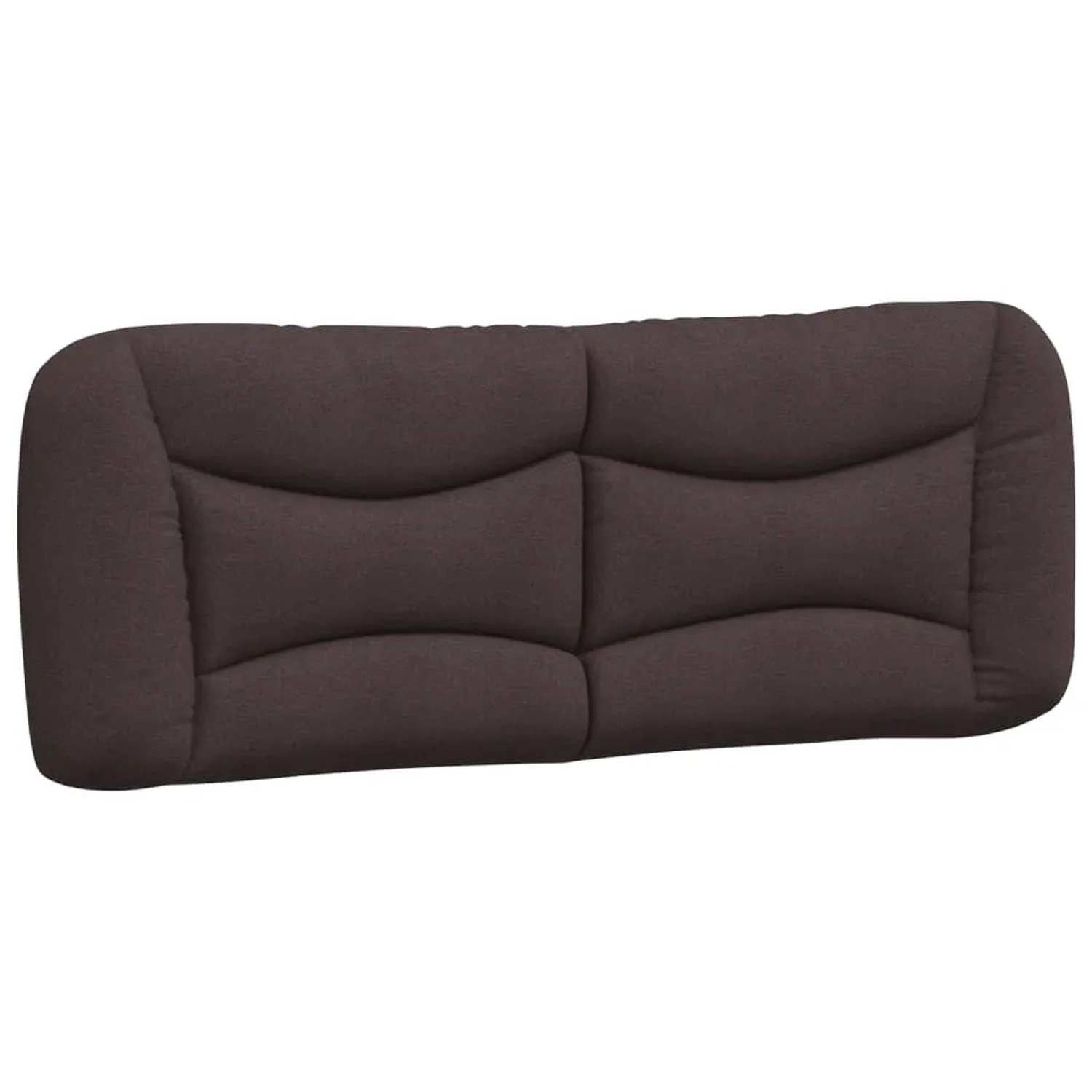 vidaXL Kopfteil-Kissen Hvar Dunkelbraun 120 cm Stoff 374564