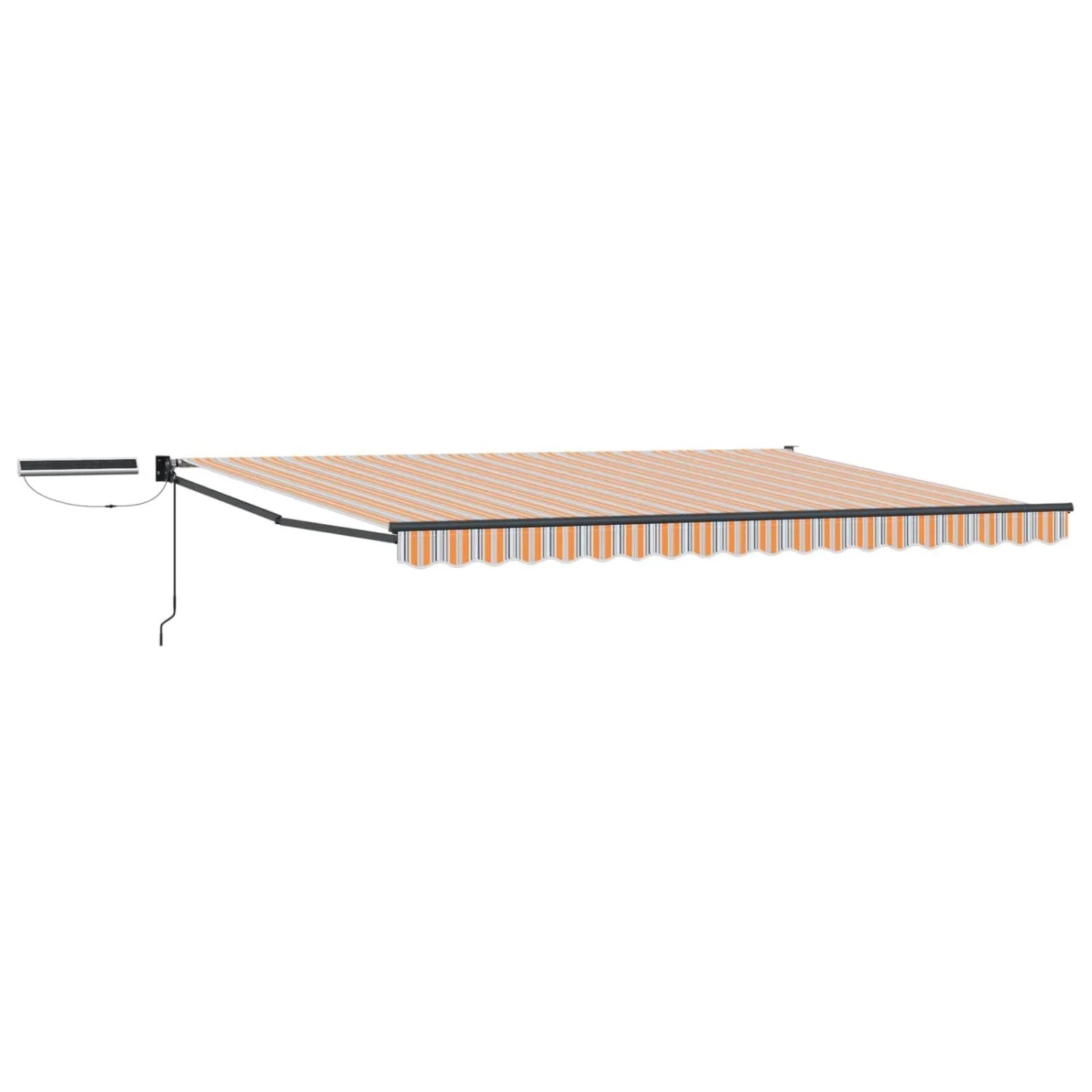 vidaXL Elektrische Ausziehbare Markise Blau und Orange 4 x 3 m 3420149