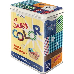 Nostalgic-Art Vorratsdose mit Super Color Detergent Motiv, 3L Fassungsvermögen.