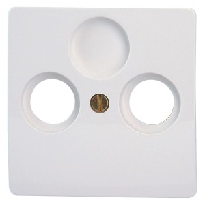 Kopp Antennenabdeckung Paris Arktisweiß für TV/RF-Anschlussdose.