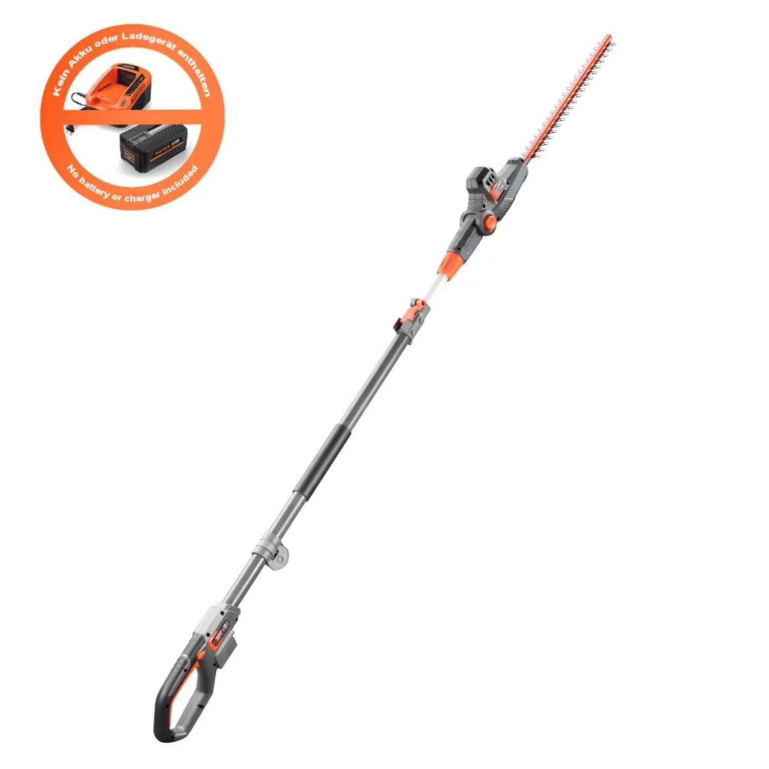 FUXTEC 20V Akku Hochheckenschere FX-E1HH20 2Ah-Akku mit 25cm Scherenlänge und Max. 15mm Schnittstärke