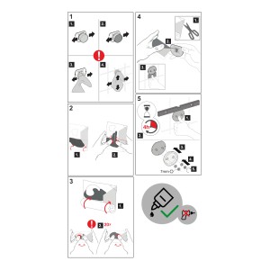 Anleitung: Keuco Klebe-Set 7 für Reva Badaccessoires, Montage ohne Bohren.