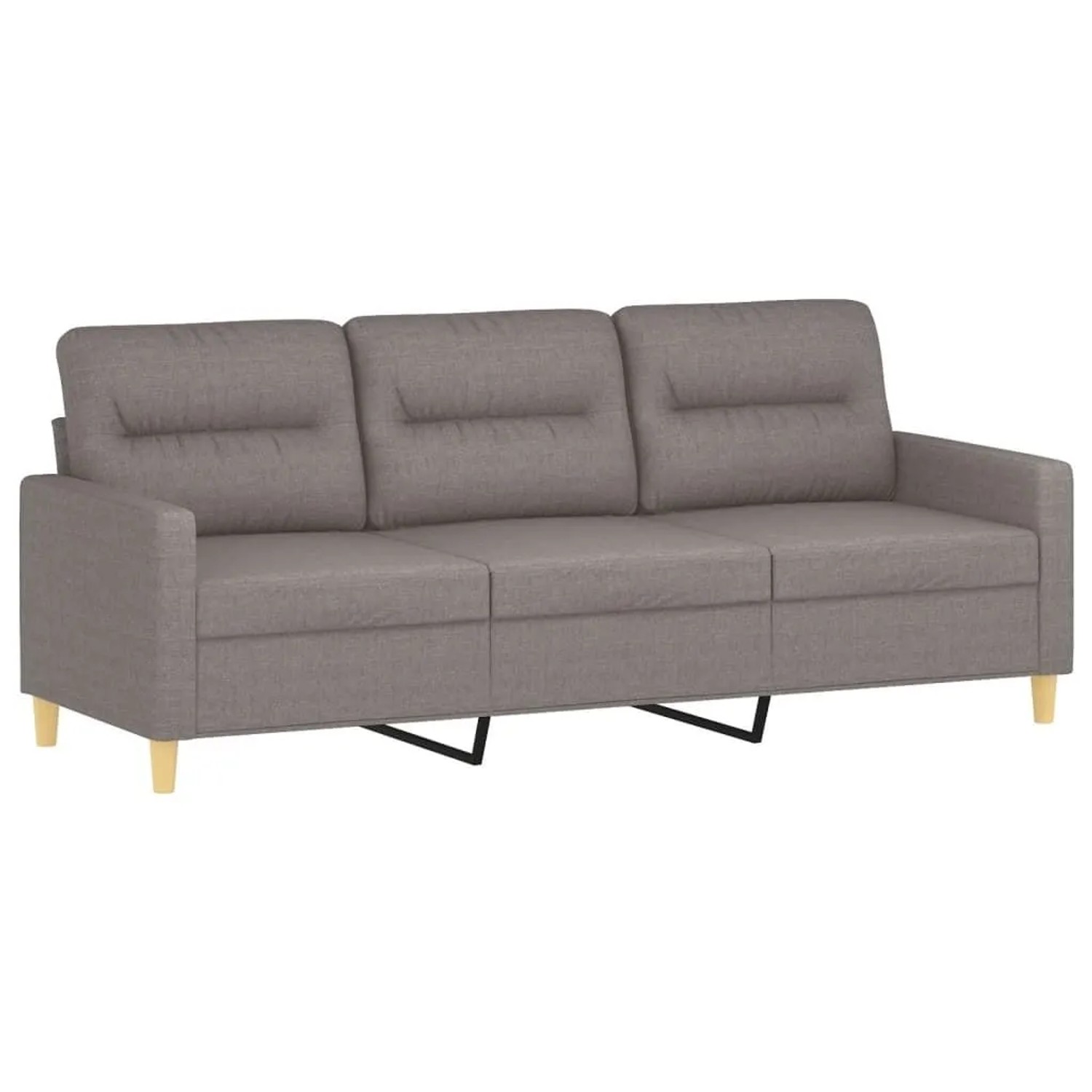 vidaXL 3-Sitzer-Sofa Taupe 180 cm Stoff 359250 günstig online kaufen