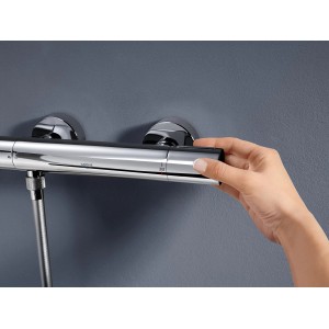 Grohe QuickFix Precision Get Thermostat-Brausebatterie DN 15 in Chrom, Hand bedient.