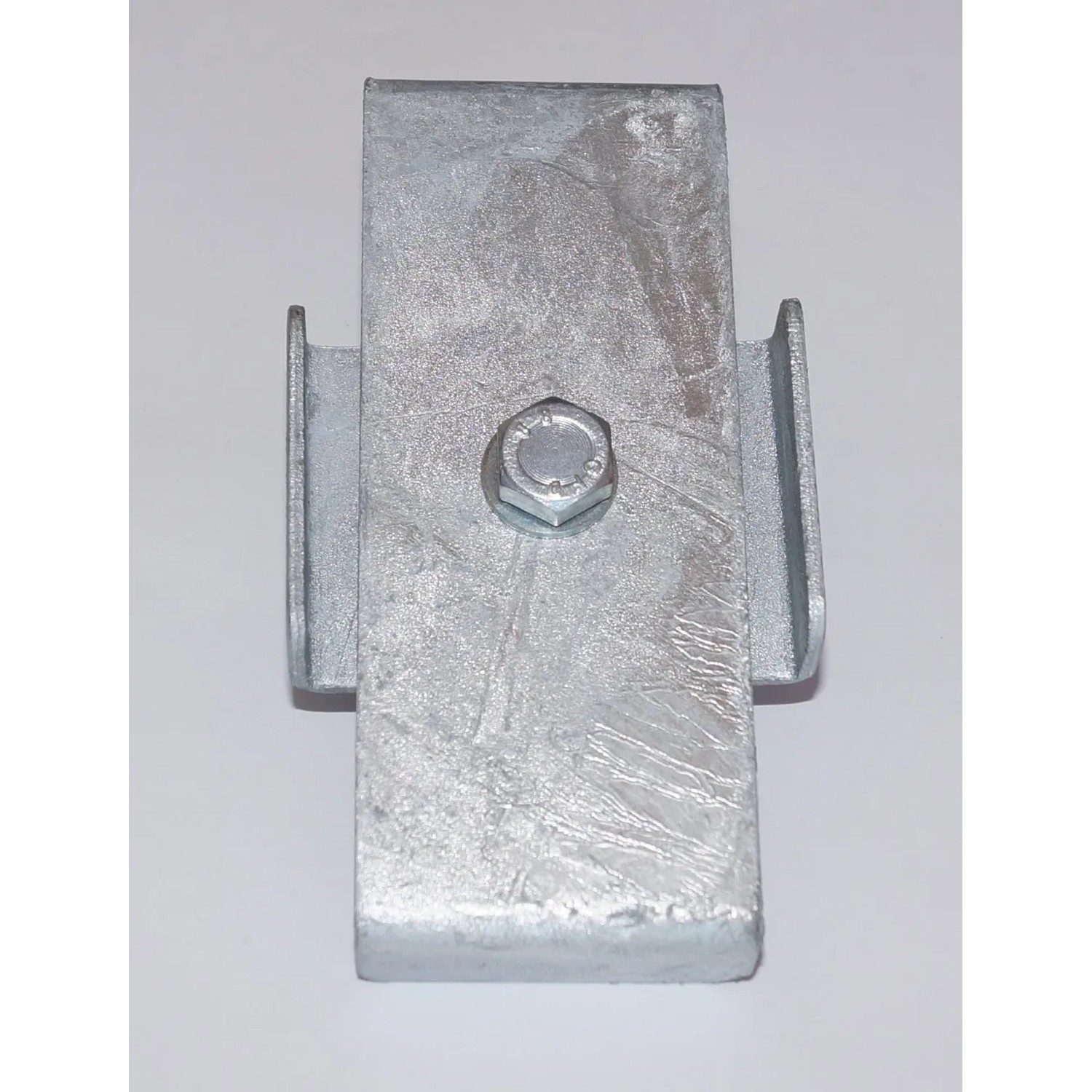 Gabiona Verbindungsklammer aus Aluminium für Gabionen mit 5x10 cm Maschenweite.