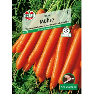 Sperli Möhren Saatband Rotin: Karotten-Packung mit Saatband für den Gemüseanbau.