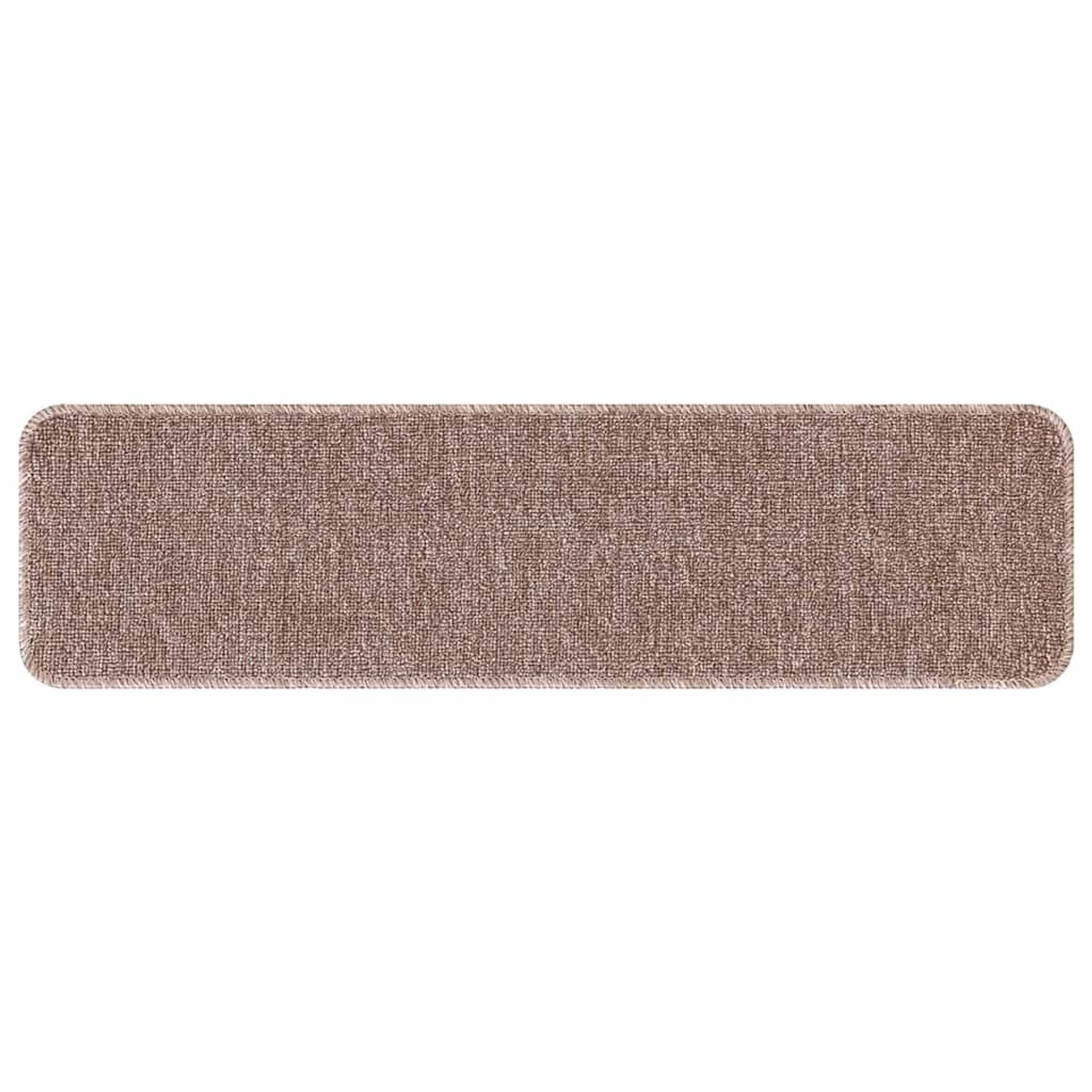 vidaXL Rutschfeste Treppenmatten 15 Stk Hellbraun 75 x 20 cm PP 4019805 günstig online kaufen