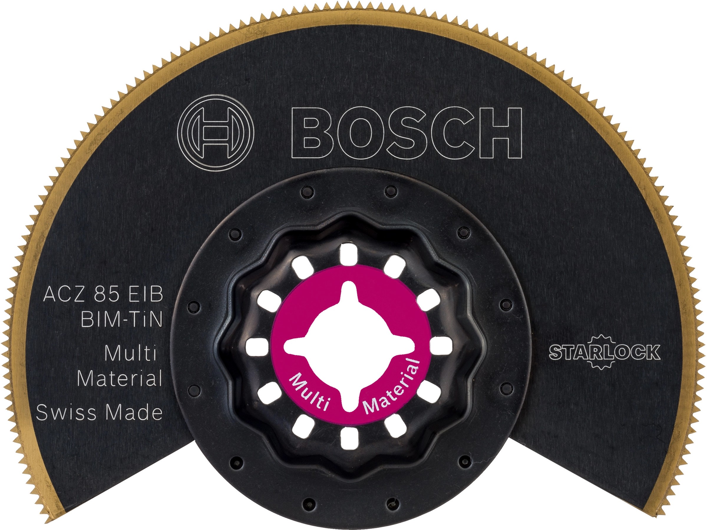 BOSCH Segmentsägeblatt AOI 85 EB – Bi-Metall-TiN, 85 Mm, Für Multi-Cutter, Multi Material
