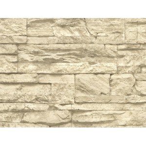 A.S. Creation Vliestapete Stein Beige: Dekorative Tapete in Steinoptik für Innenräume.