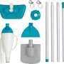 Bestway AquaPristine Poolsauger Set: Sauger, Bürste, Stiel, Schlauch für sauberen Poolboden.