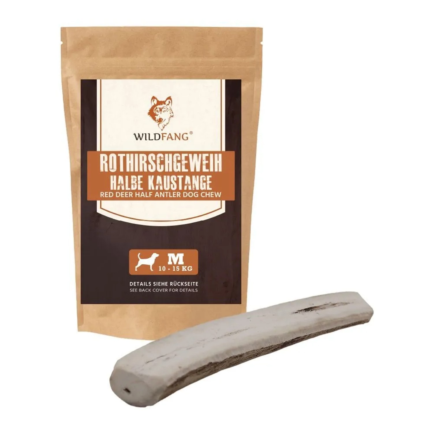 Wildfang Rothirsch Kaugeweih Halbe Kaustange S