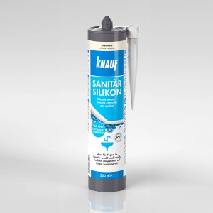 Knauf Sanitär-Silikon Anemone, 300ml Kartusche für Bad & Sanitär, schützt vor Schimmel.