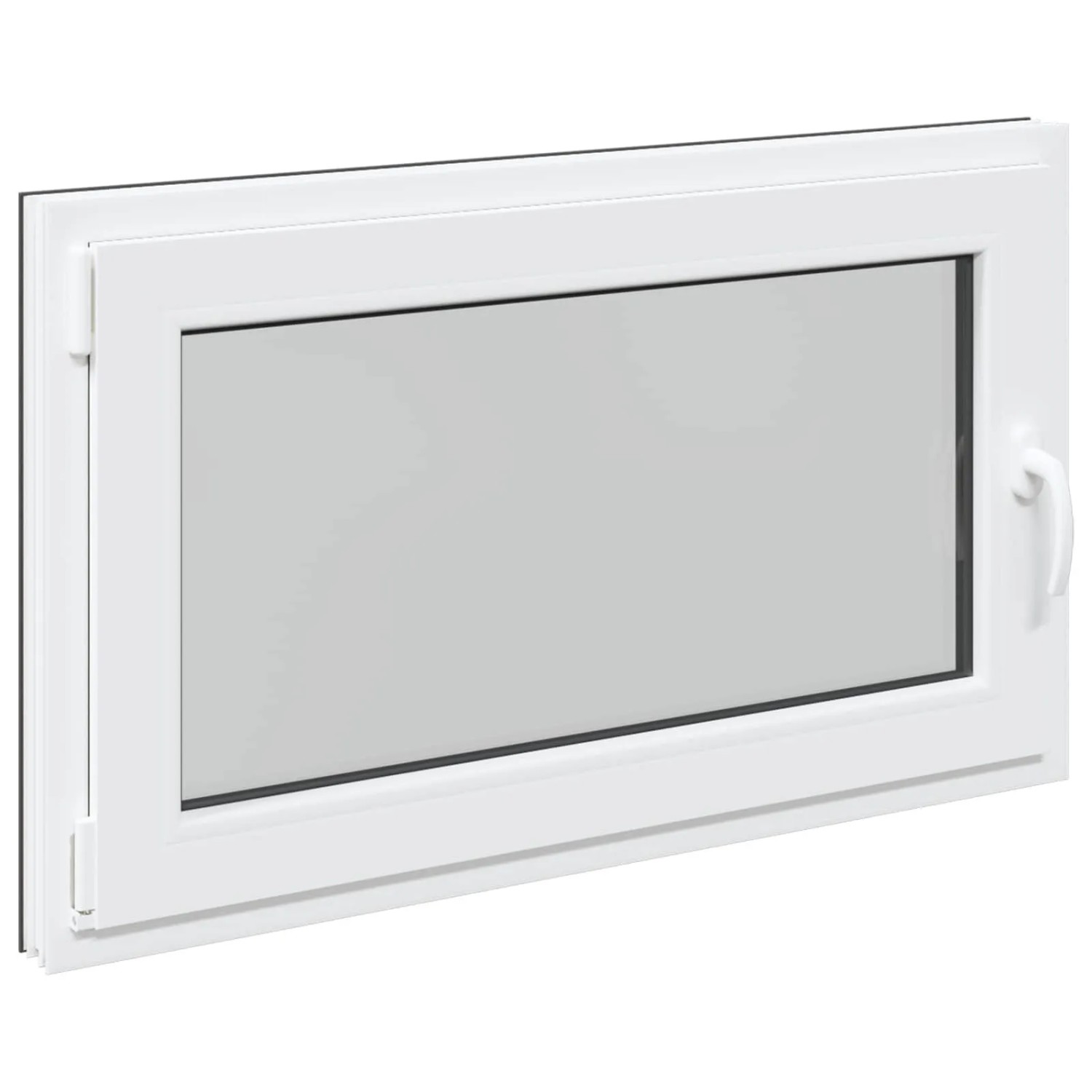 vidaXL Kellerfenster RISOR Anthrazit 100 x 60 cm PVC und Glas 42047334