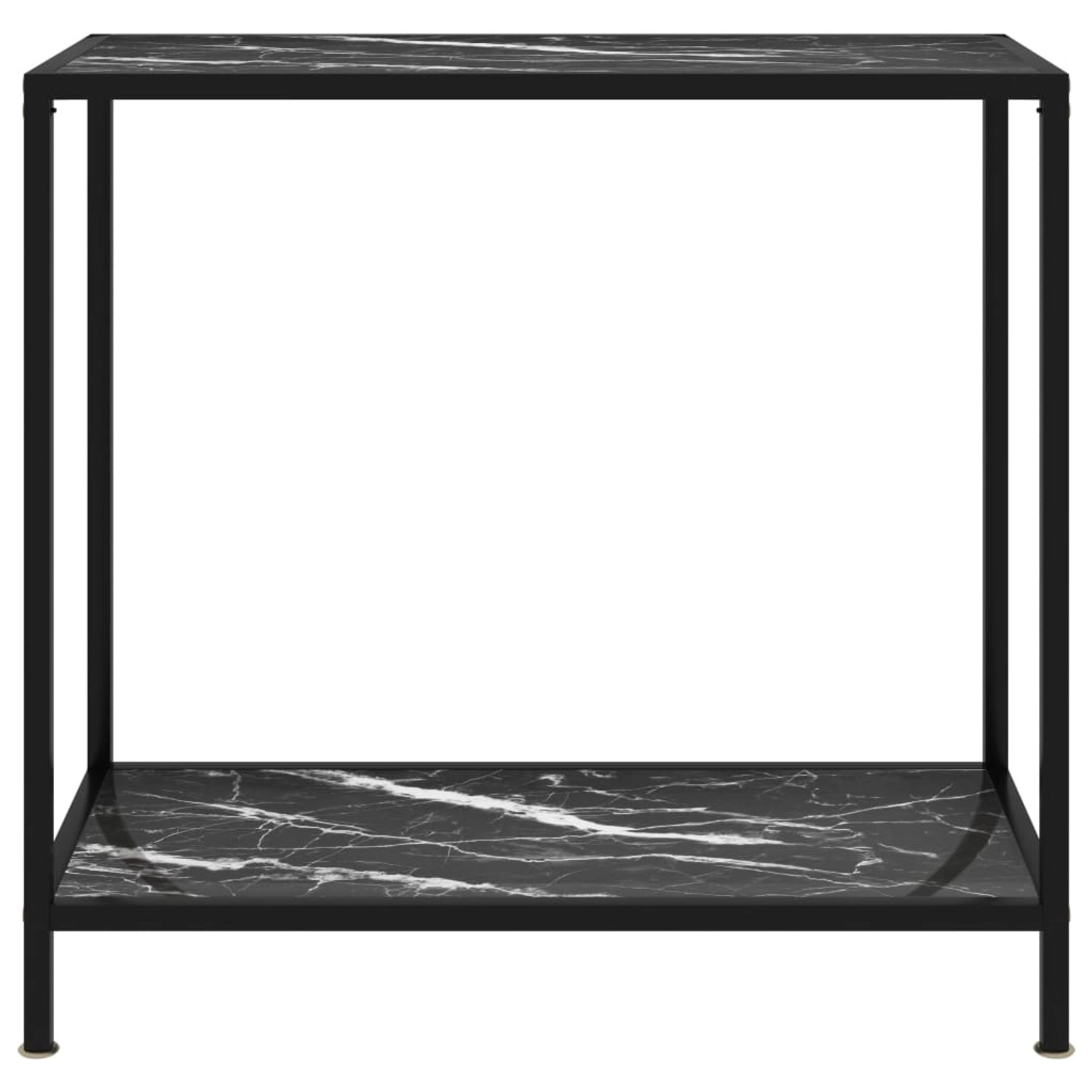 Konsolentisch Schwarz 80x35x75 Cm Hartglas günstig online kaufen