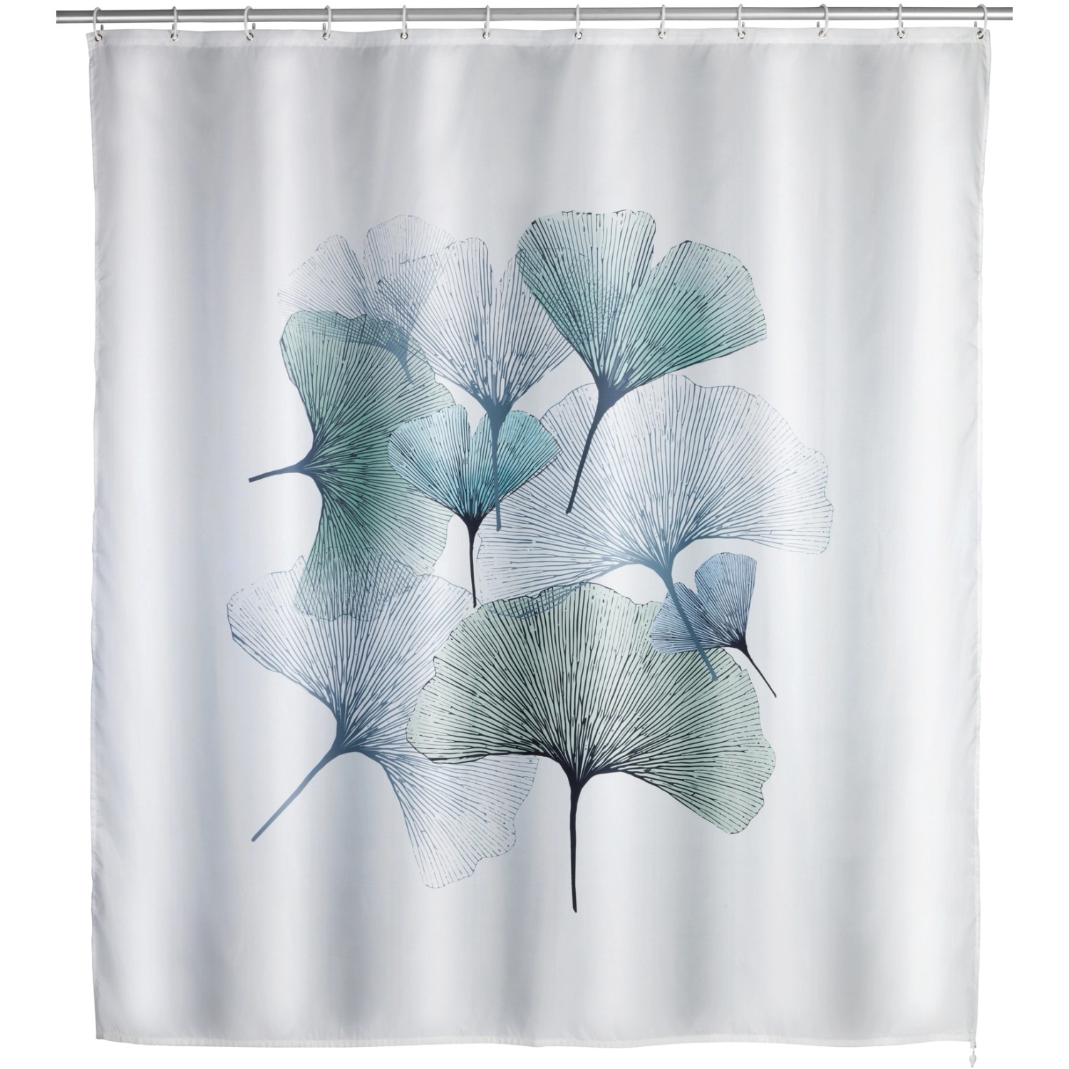 Wenko Anti-Schimmel Duschvorhang Ginkgo Polyester 180 cm x 200 cm